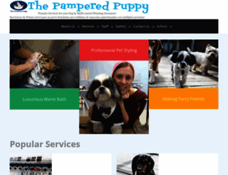 thepamperedpuppy.net screenshot