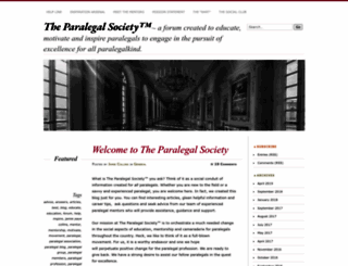 theparalegalsociety.wordpress.com screenshot