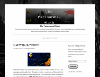 theparanormalstashblog.wordpress.com screenshot