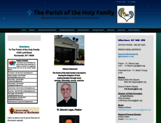 theparishoftheholyfamily.org screenshot