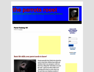 theparrotsroost.com screenshot