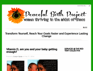 thepeacefulbirthproject.org screenshot