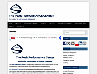 thepeakperformancecenter.com screenshot