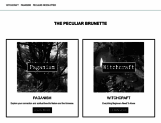 thepeculiarbrunette.com screenshot