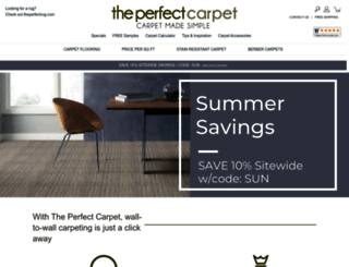theperfectcarpet.com screenshot