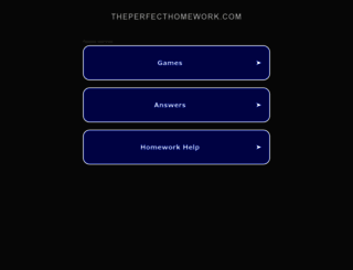 theperfecthomework.com screenshot