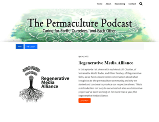 thepermaculturepodcast.com screenshot