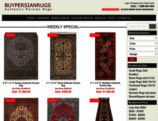 thepersiancarpets.com screenshot