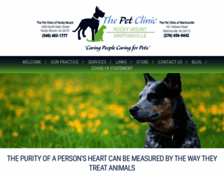 thepetclinicswva.com screenshot