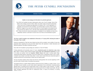 thepetercundillfoundation.com screenshot
