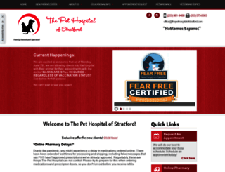 thepethospitalofstratford.com screenshot