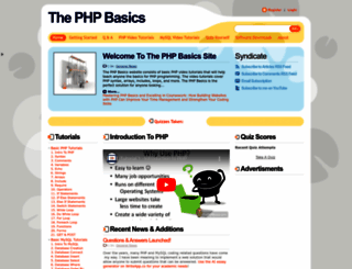 thephpbasics.com screenshot