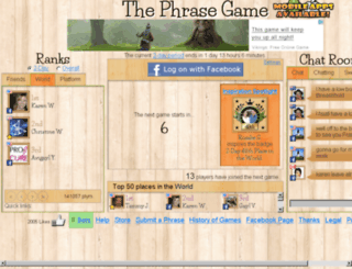 thephrasegame.com screenshot