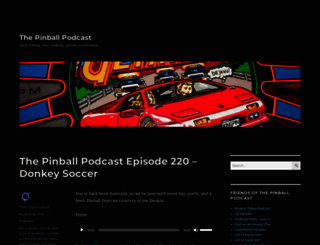 thepinballpodcast.com screenshot