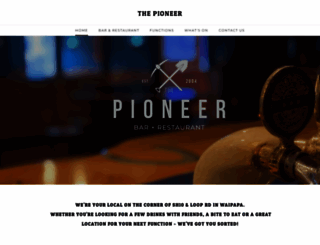 thepioneerbar.co.nz screenshot