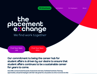 theplacementexchange.org screenshot