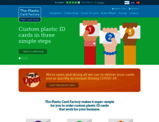 theplasticcardfactory.co.uk screenshot