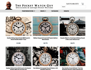 thepocketwatchguy.com screenshot