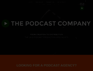 thepodcastcompany.co.uk screenshot