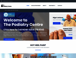 thepodiatry-centre.com screenshot