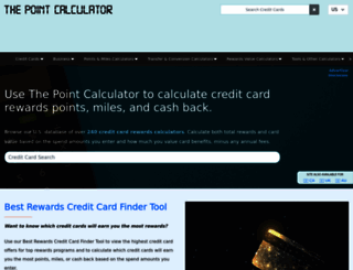 thepointcalculator.com screenshot