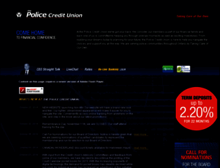 thepolicecu.com screenshot
