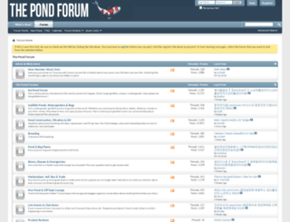 thepondforum.com screenshot