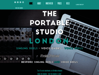 theportablestudio.co.uk screenshot