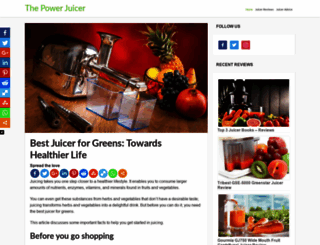 thepowerjuicer.com screenshot