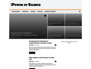 thepowerofsilence.co screenshot