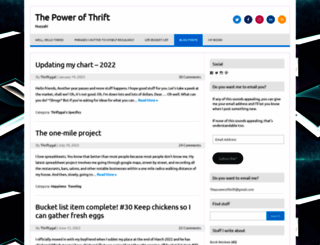 thepowerofthrift.com screenshot
