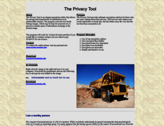 theprivacytool.com screenshot