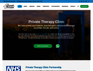 theprivatetherapyclinic.co.uk screenshot