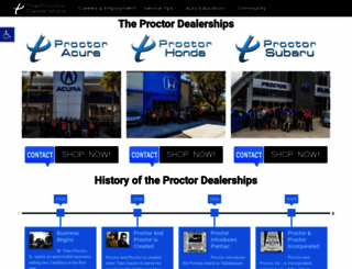 theproctordealerships.com screenshot