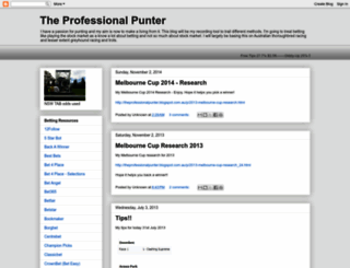 theprofessionalpunter.blogspot.com.au screenshot