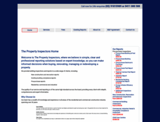 thepropertyinspectors.com.au screenshot