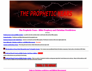 thepropheticyears.com screenshot
