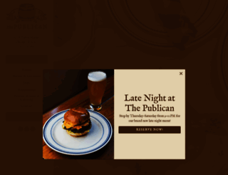 thepublicanrestaurant.com screenshot