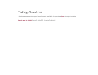 thepuppychannel.com screenshot