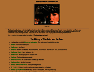 thequickandthedead.net screenshot