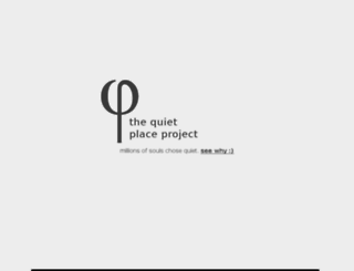 thequietplaceproject.com screenshot