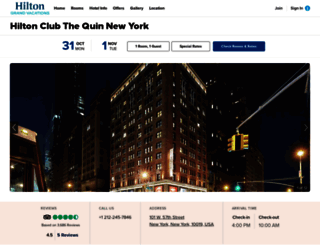 thequinhotel.com screenshot