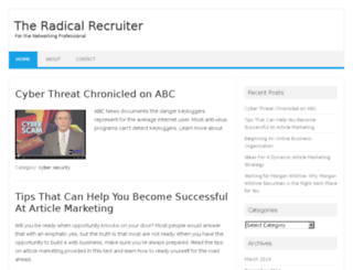 theradicalrecruiter.com screenshot