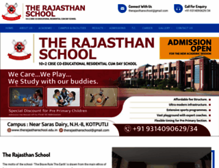 therajasthanschool.edu.in screenshot