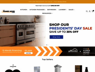 therangehoodstore.com screenshot