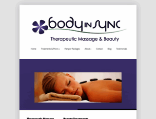 therapeuticmassage.co.nz screenshot