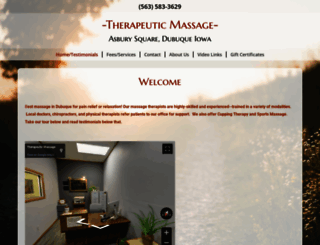 therapeuticmassagedbq.com screenshot