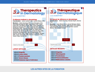 therapeutique-dermatologique.org screenshot