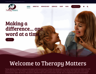 therapymatters.com.au screenshot