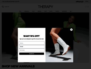 therapyshoes.com.au screenshot